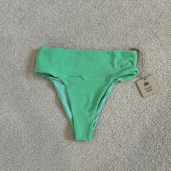 NWT Free People Toast Swim Signature Banded Waist Bikini Bottoms Daiquiri - Picture 2 of 3